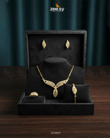 Finchia Pendant Set Golden - Zeesy Jewellery