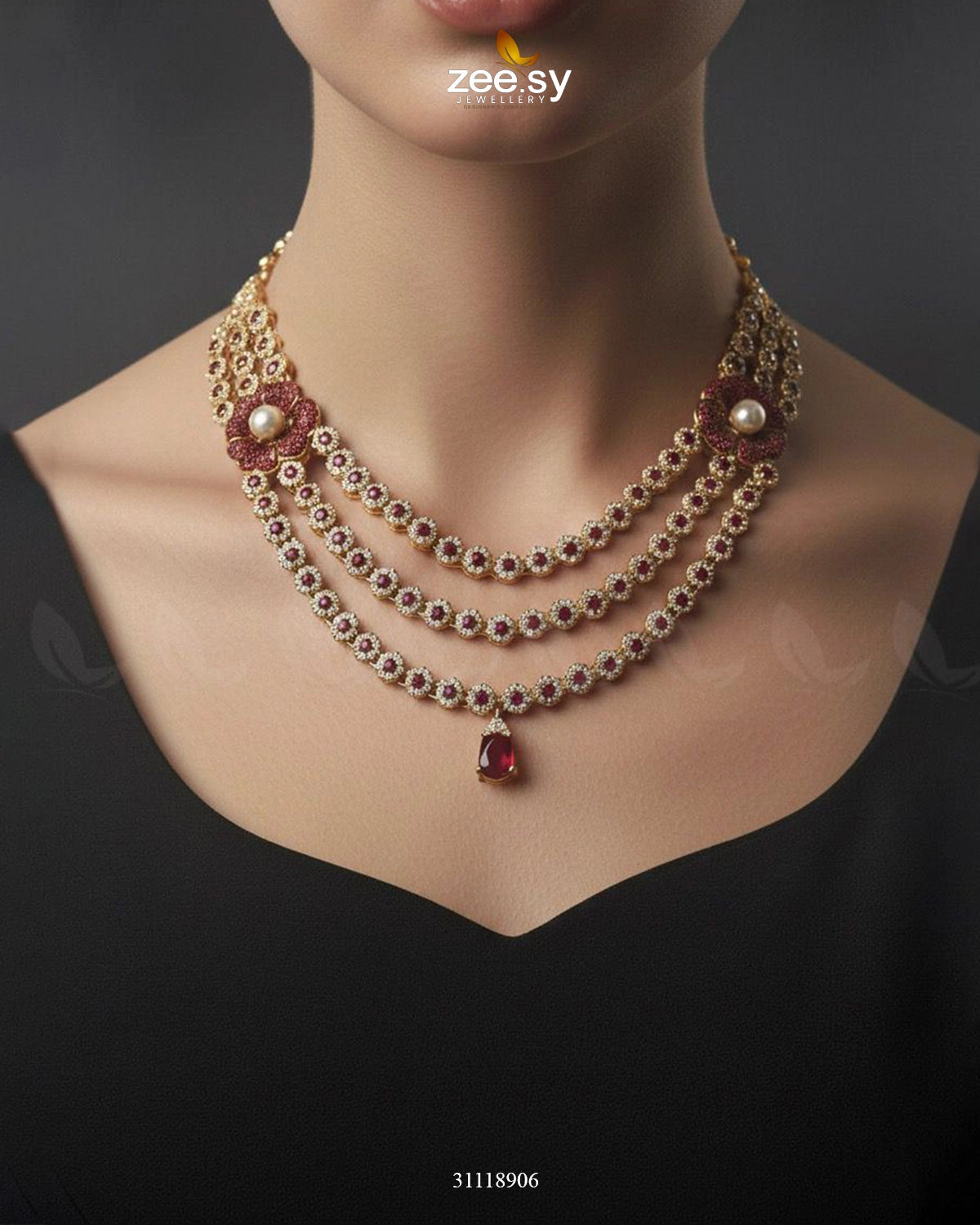 Grandeur Necklace Set - Zeesy Jewellery