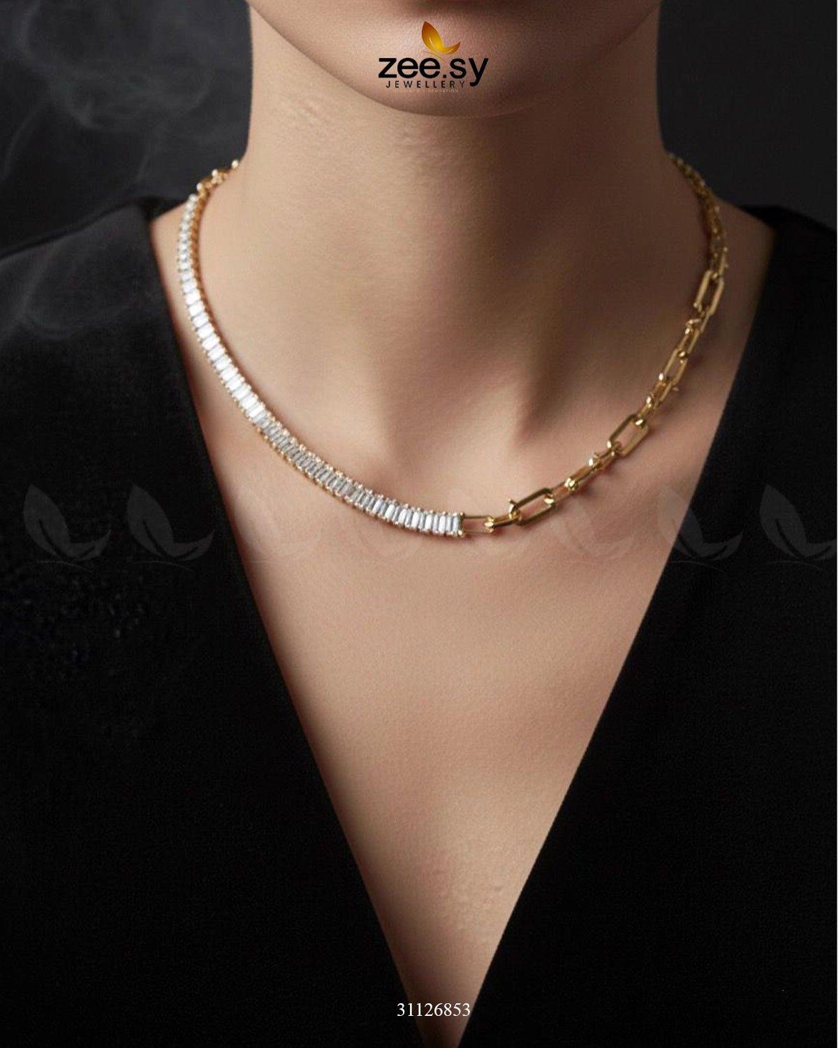 Sterling Baguette Chain Bracelet Set - Zeesy Jewellery