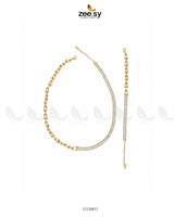 Sterling Baguette Chain Bracelet Set