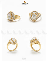 Majestic Baguette Swirl Ring