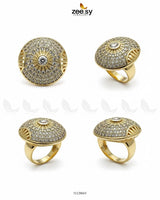 Vintage Golden Orb Statement Ring - Zeesy Jewellery