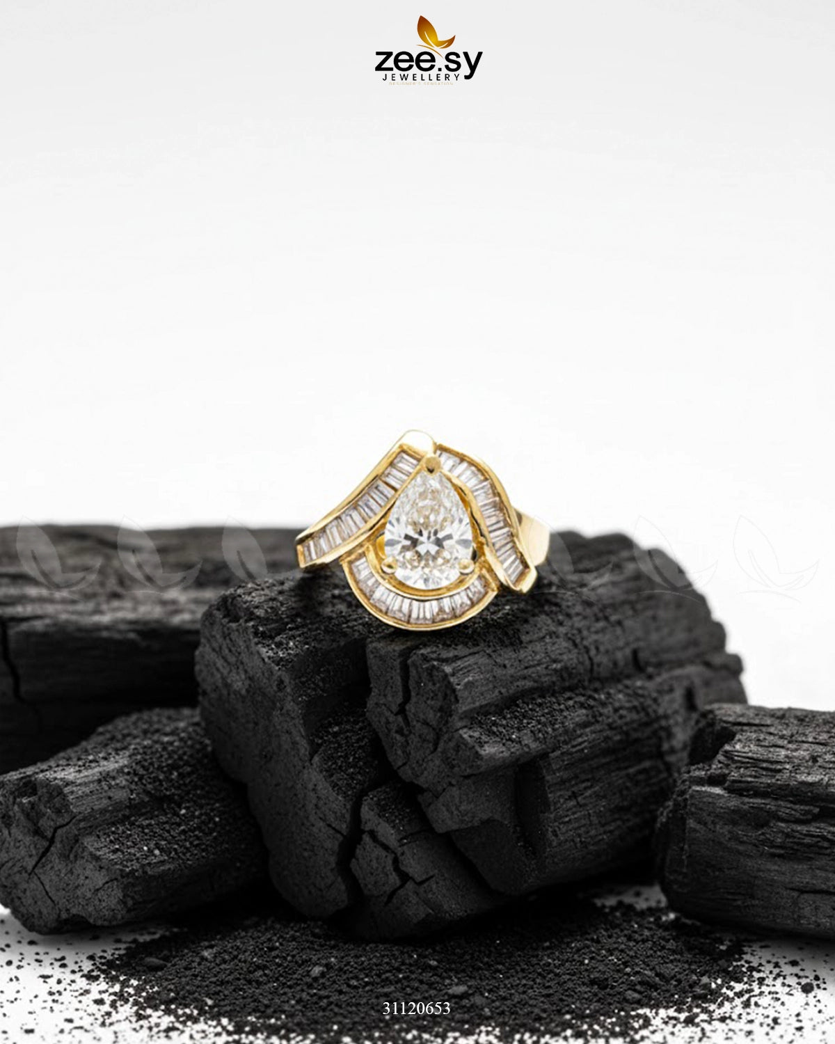 Majestic Baguette Swirl Ring - Zeesy Jewellery