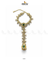 Majestic Azalea Hand Anja Accessories Golden Green - Zeesy Jewellery
