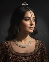 Gala Square Cut Necklace Set - Zeesy Jewellery