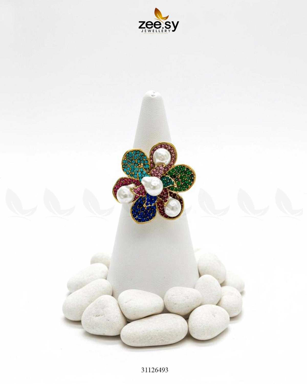 Garnet Lane Flower Ring