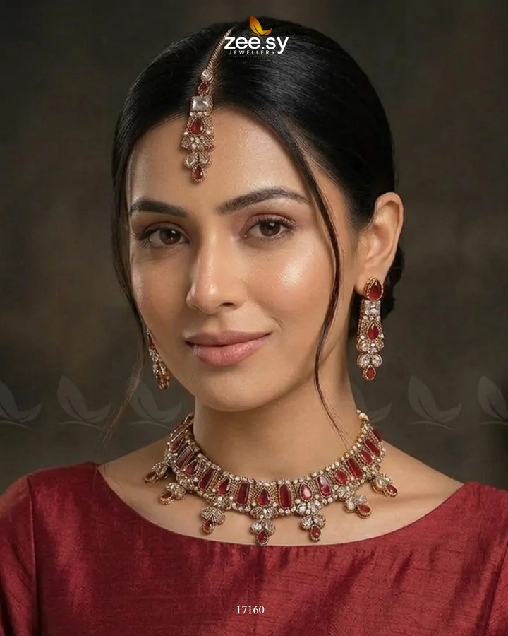 Gemstone Enchantment Necklace Necklace Sets - Zeesy Jewellery Pakistan | Premium Artificial & Imitation Jewellery