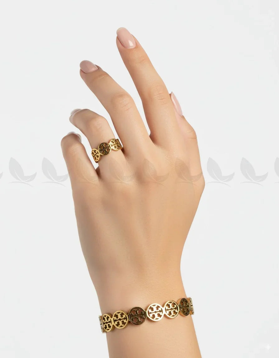 Spire Elegant Bracelet & Ring Duo - Zeesy Jewellery