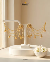 Geometric Double Tier Pearl Earrings Earrings - Zeesy Jewellery Pakistan | Premium Artificial & Imitation Jewellery