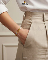 Geometric Pattern Cubic Zircon Bracelet - Zeesy Jewellery