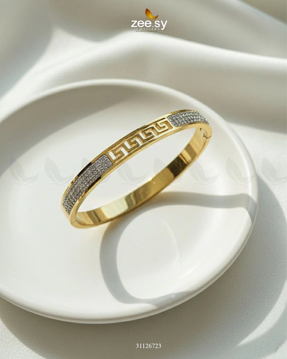 Geometric Pattern Cubic Zircon Bracelet - Zeesy Jewellery