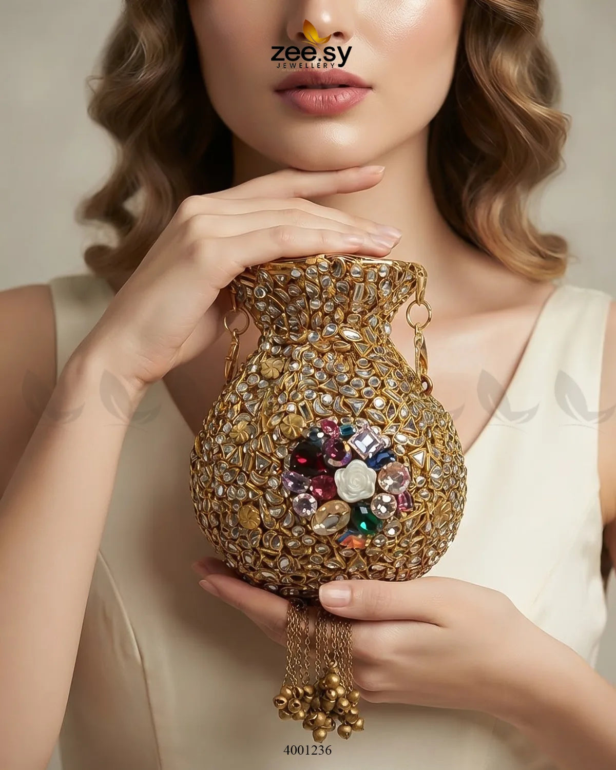 Ghungroo Tassel Potli Clutch Bag ACCESSORIES - Zeesy Jewellery Pakistan | Premium Artificial & Imitation Jewellery