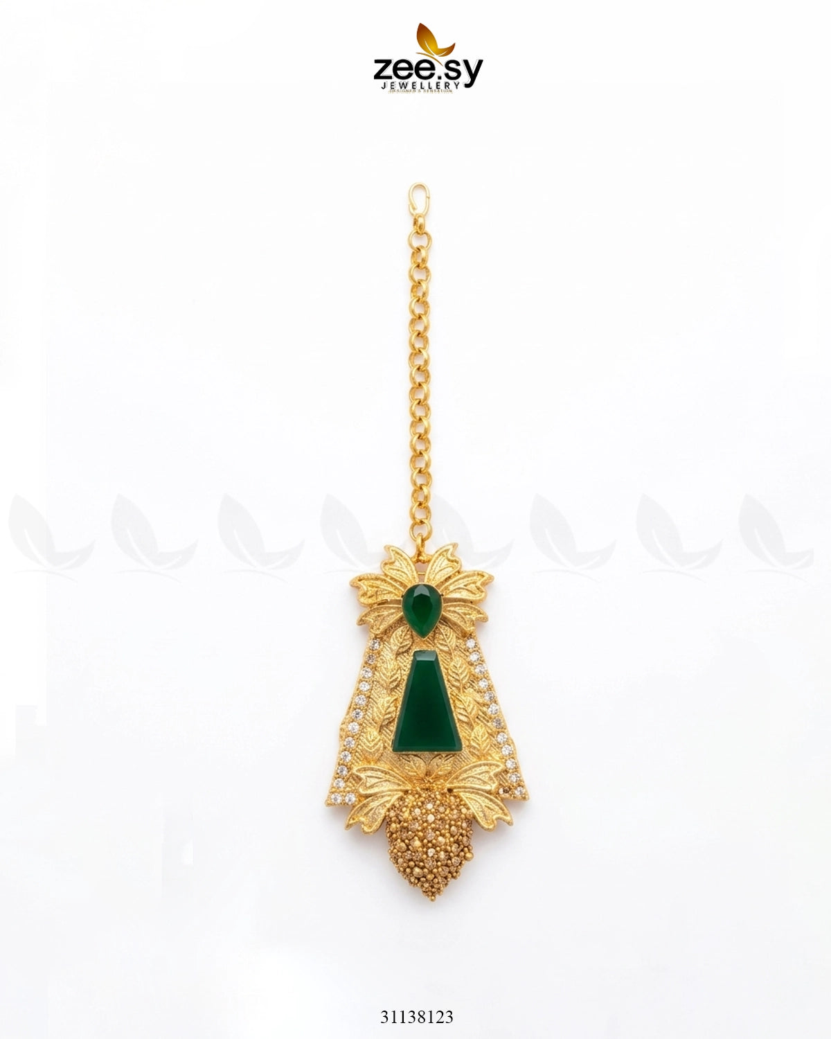 Gilded Gemstone Hasli Necklace Set