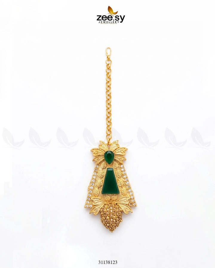 Gilded Gemstone Hasli Necklace Set Necklace Sets - Zeesy Jewellery Pakistan | Premium Artificial & Imitation Jewellery