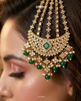 Gilded Scepter Crystal Bridal Set Bridal Set - Zeesy Jewellery Pakistan | Premium Artificial & Imitation Jewellery