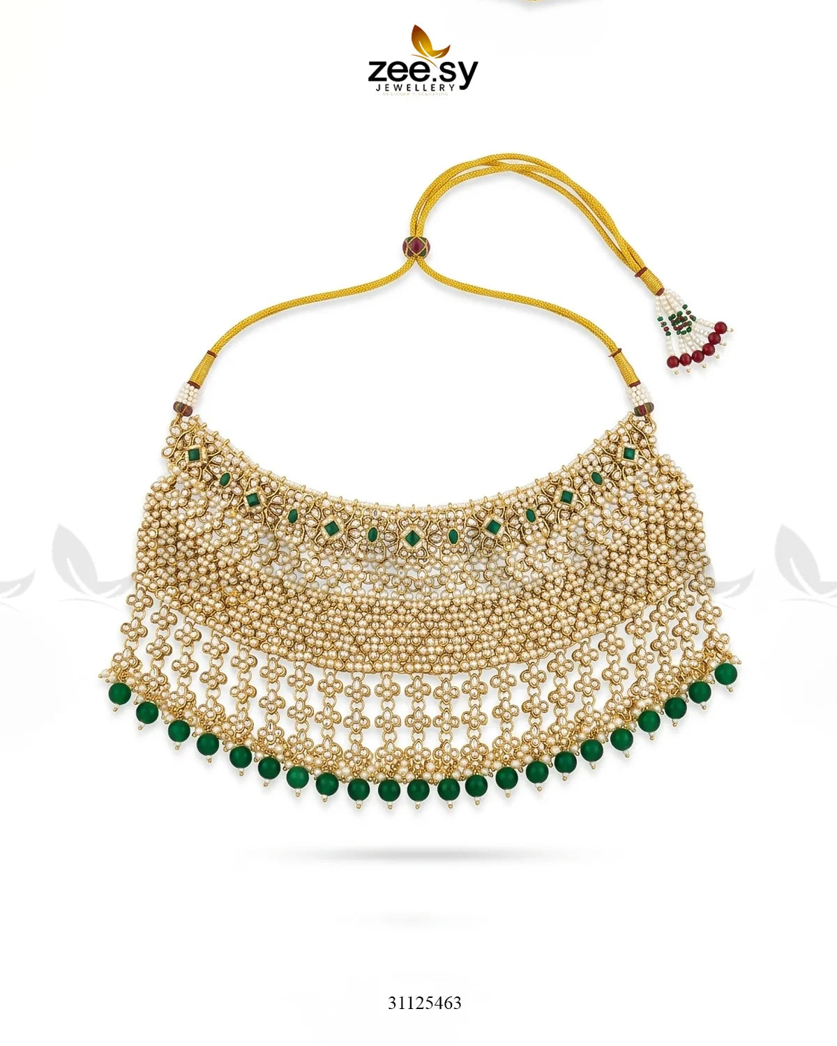 Gilded Scepter Crystal Bridal Set Bridal Set - Zeesy Jewellery Pakistan | Premium Artificial & Imitation Jewellery