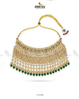 Gilded Scepter Crystal Bridal Set Bridal Set - Zeesy Jewellery Pakistan | Premium Artificial & Imitation Jewellery