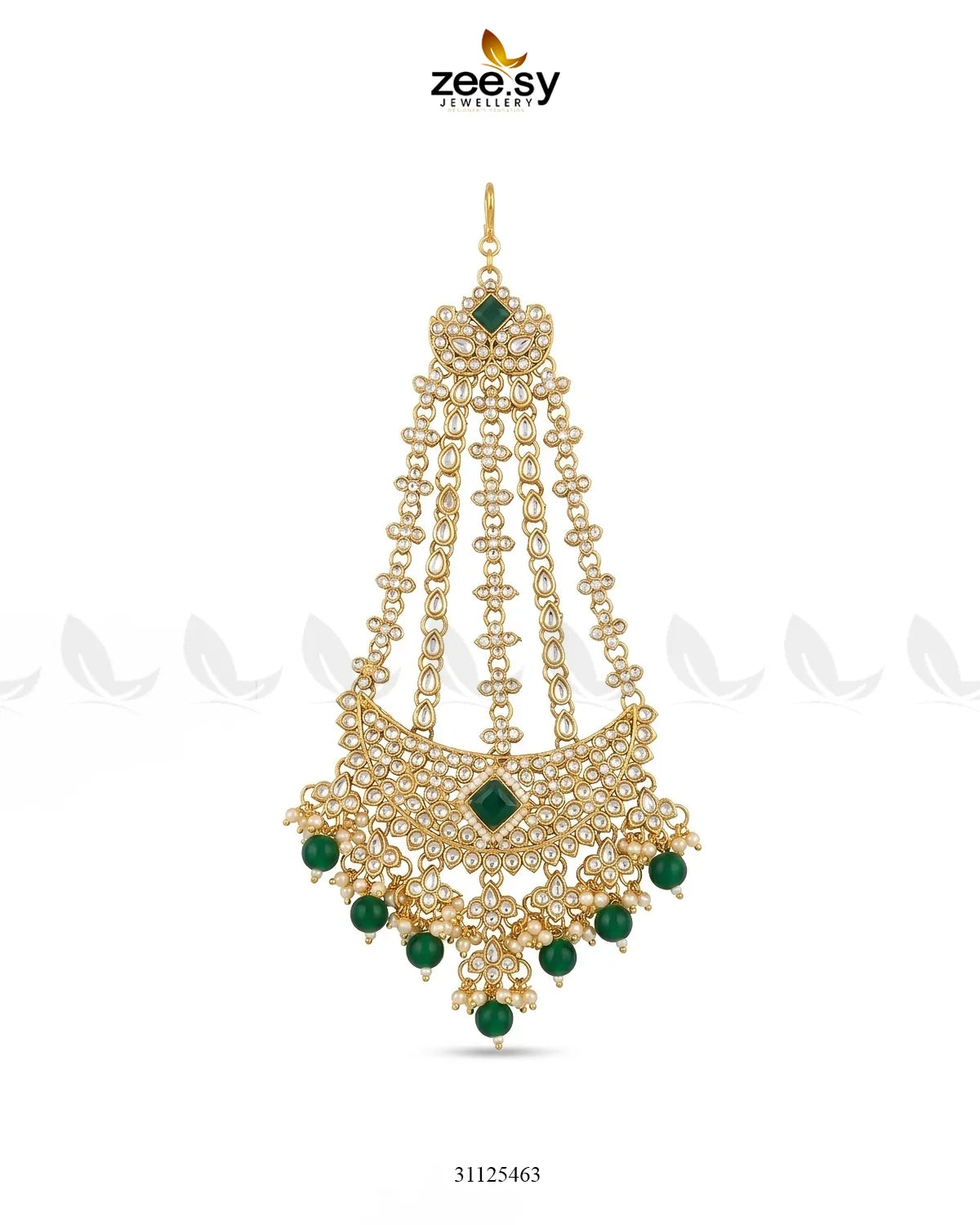Gilded Scepter Crystal Bridal Set Bridal Set - Zeesy Jewellery Pakistan | Premium Artificial & Imitation Jewellery