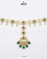 Gilded Scepter Crystal Bridal Set Bridal Set - Zeesy Jewellery Pakistan | Premium Artificial & Imitation Jewellery