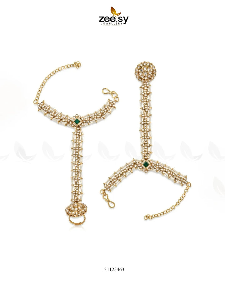 Gilded Scepter Crystal Bridal Set Bridal Set - Zeesy Jewellery Pakistan | Premium Artificial & Imitation Jewellery