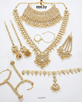 Gilded Scepter Crystal Bridal Set Bridal Set - Zeesy Jewellery Pakistan | Premium Artificial & Imitation Jewellery