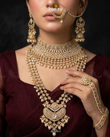 Gilded Scepter Crystal Bridal Set Bridal Set - Zeesy Jewellery Pakistan | Premium Artificial & Imitation Jewellery