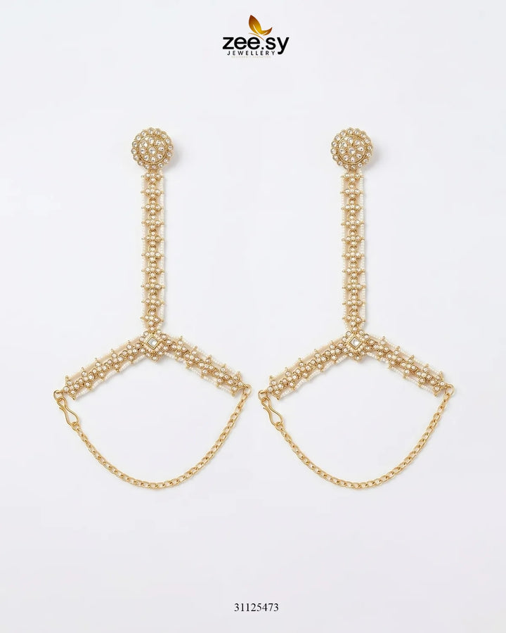 Gilded Scepter Crystal Bridal Set Bridal Set - Zeesy Jewellery Pakistan | Premium Artificial & Imitation Jewellery