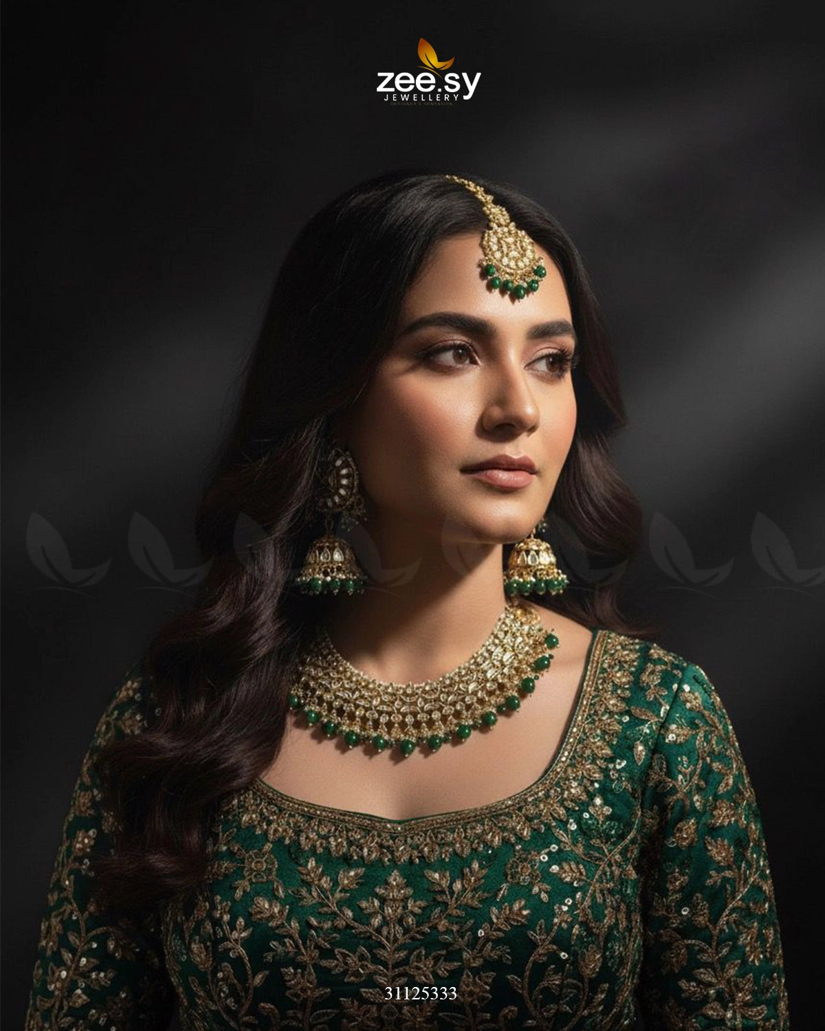 Gilded Perpetual Crystal Necklace Set - Zeesy Jewellery