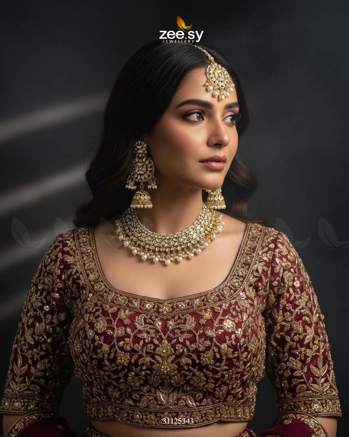 Gilded Perpetual Crystal Necklace Set - Zeesy Jewellery