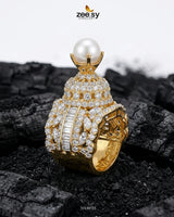 Glistening Statement Zirconia Ring Finger Ring - Zeesy Jewellery Pakistan