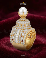 Glistening Statement Zirconia Ring Finger Ring - Zeesy Jewellery Pakistan