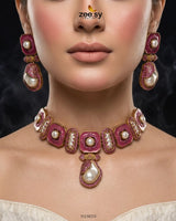 Glow Baroque Pearl Choker Set choker - Zeesy Jewellery Pakistan | Premium Artificial & Imitation Jewellery