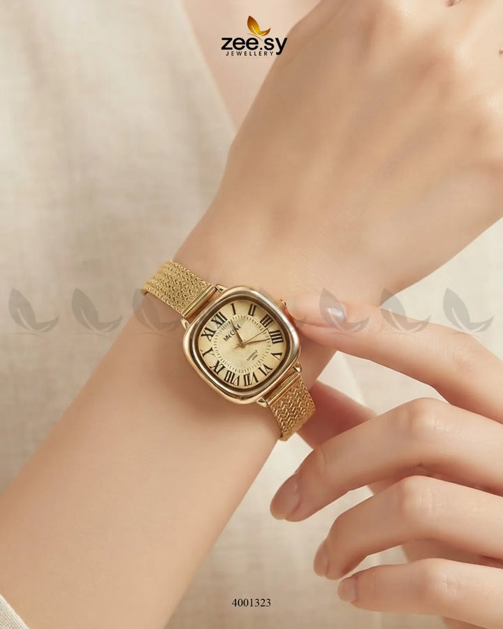 Glow Textured Roman Mesh Watch