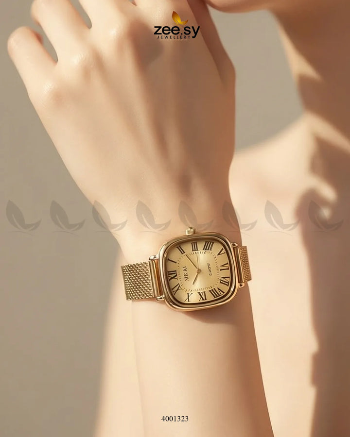 Glow Textured Roman Mesh Watch