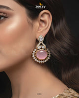 Golden Aaina-e-Dil Earrings - Zeesy Jewellery