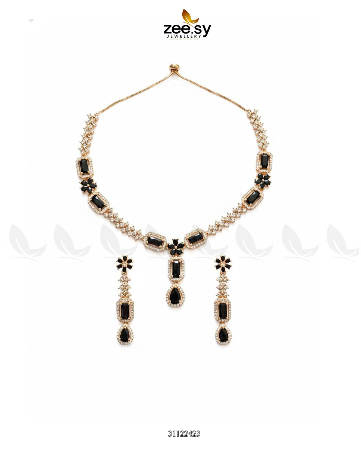 Destiny's Grand Oval Necklace Set - Zeesy Jewellery