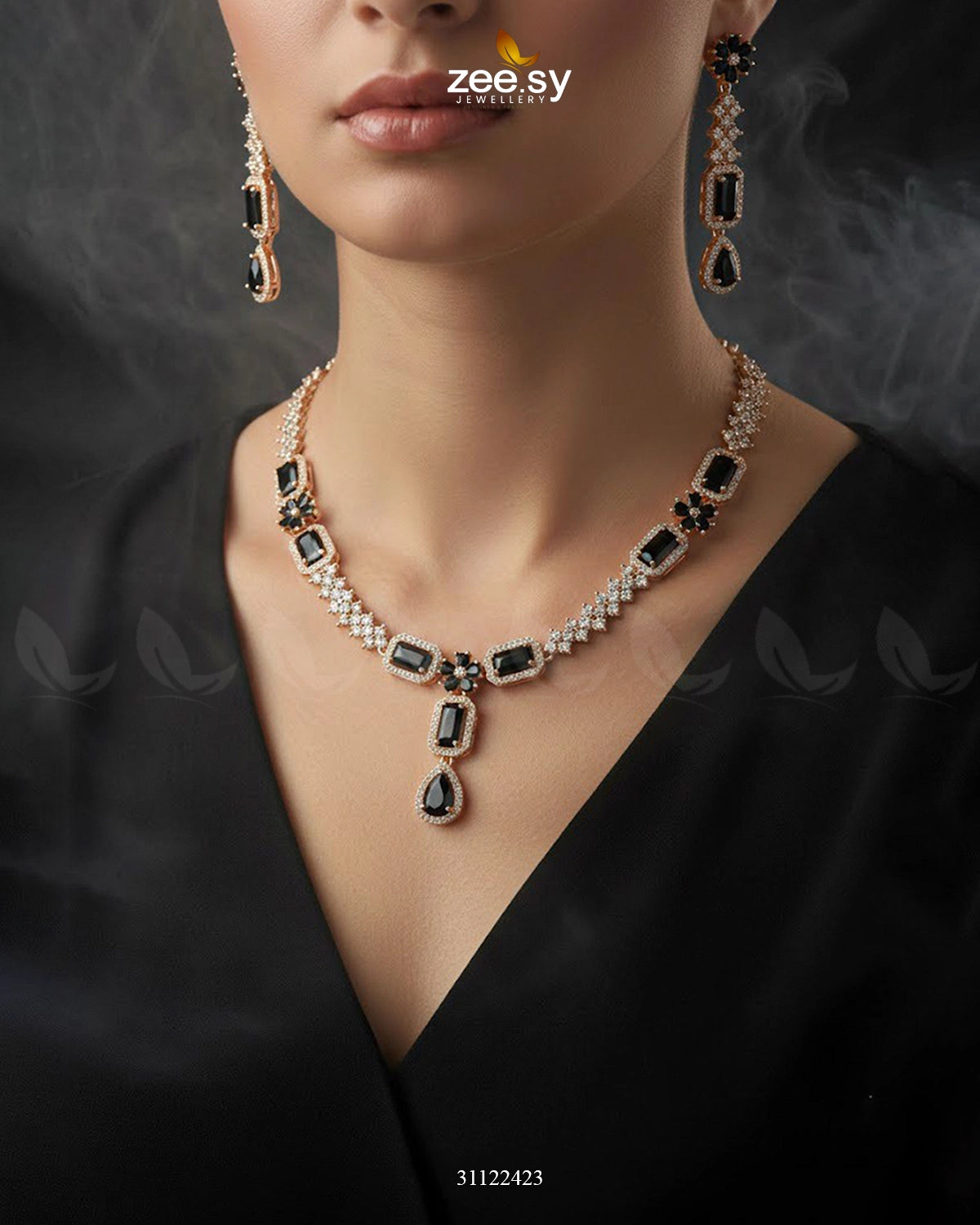 Destiny's Grand Oval Necklace Set - Zeesy Jewellery