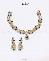 Golden Blossom Vine Necklace Set - Zeesy.pk