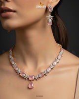 Golden Gilded Statement Necklace Set - Zeesy.pk