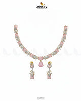 Golden Gilded Statement Necklace Set - Zeesy.pk
