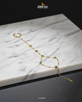 Bella Heart Ring Bracelet - Zeesy Jewellery