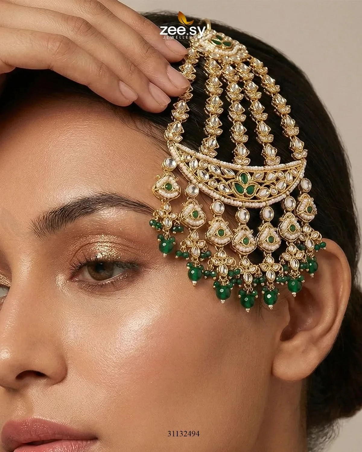 Bloom Pearl Bridal Jhumar - Zeesy Jewellery