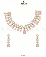 Golden Halo Cascading Necklace Set