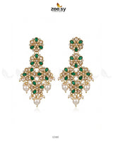 Golden Orchid Elegance Earrings