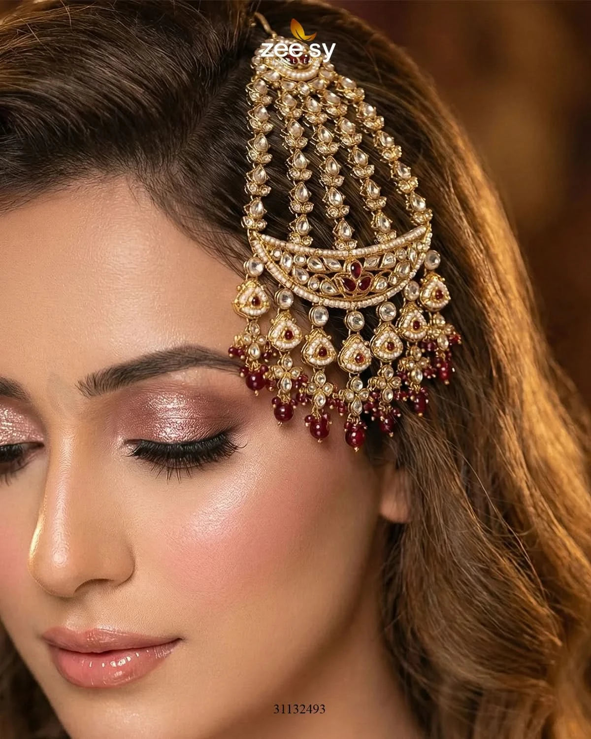 Bloom Pearl Bridal Jhumar - Zeesy Jewellery