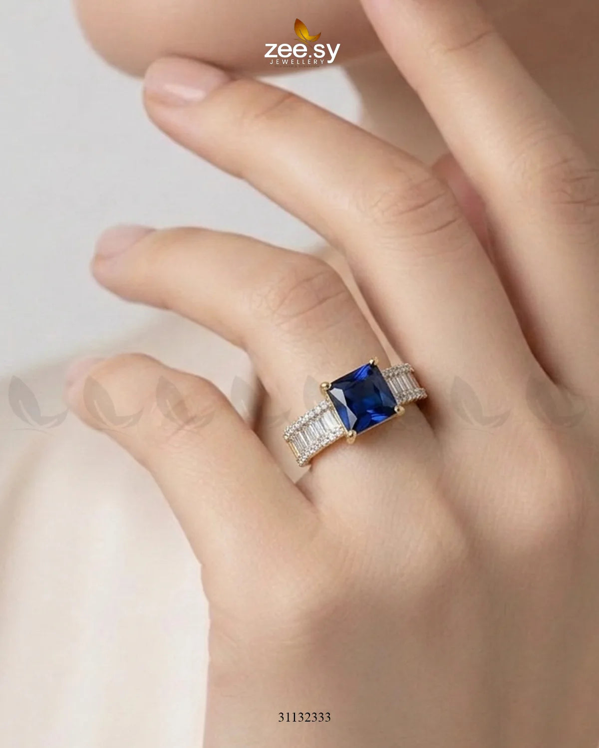 Golden Vintage Bold Stone Ring Finger Ring - Zeesy Jewellery Pakistan | Premium Artificial & Imitation Jewellery