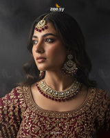Exquisite Precious Formed Bridal Set - Zeesy Jewellery