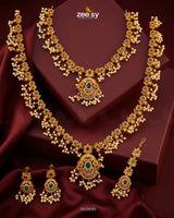 Grand Emerald Pearl Malla Set Malla Necklace - Zeesy Jewellery Pakistan | Premium Artificial & Imitation Jewellery