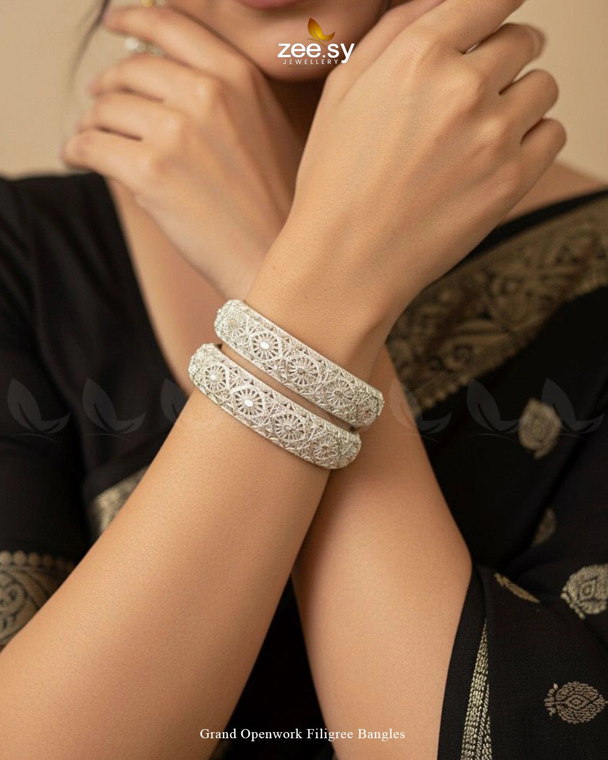 Grand Openwork Filigree Bangles - Zeesy Jewellery