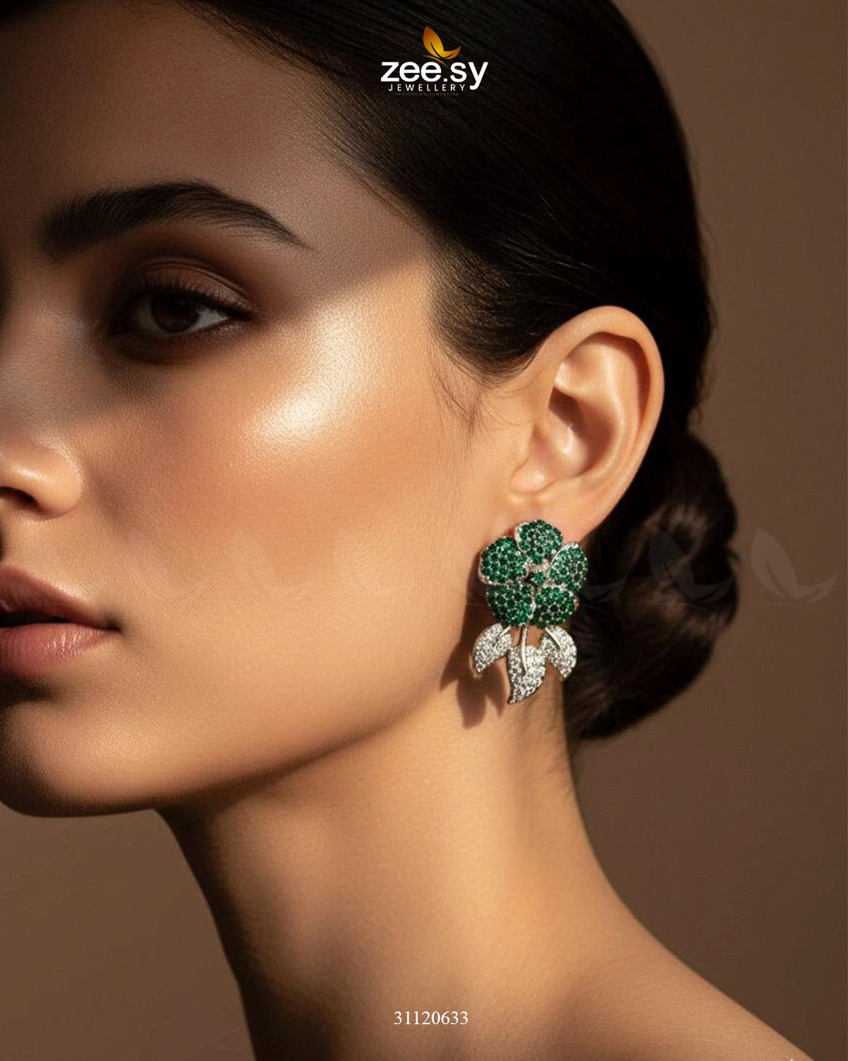 Dazzling Crystal Rose Drop Earrings - Zeesy Jewellery